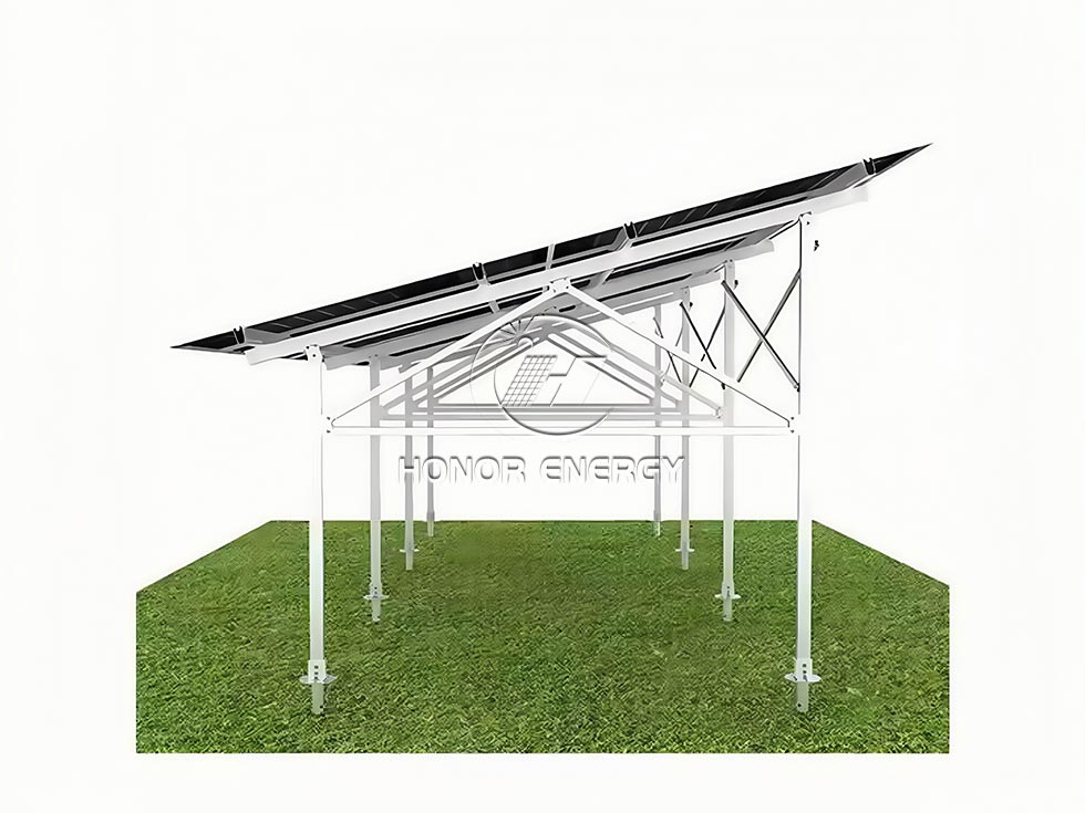 Multiple Row Type Solar Farmland Mount